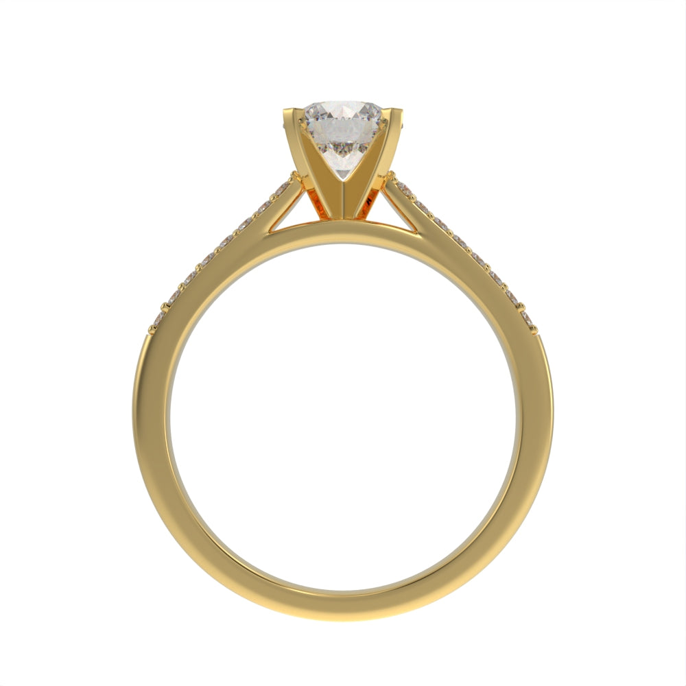 Luxe cathedral pave ring