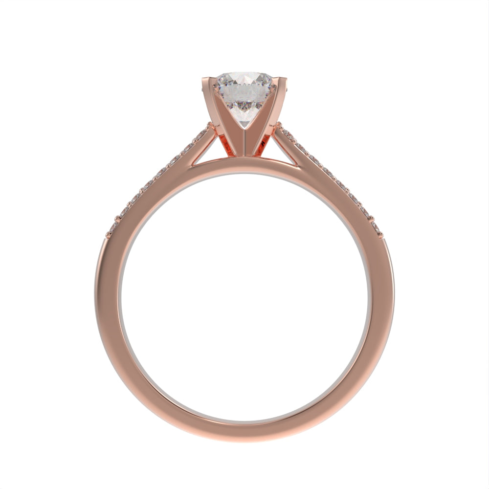 Luxe cathedral pave ring