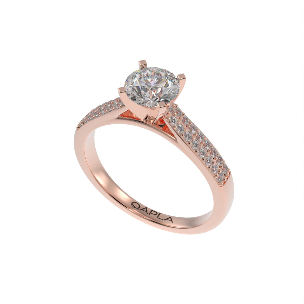 Luxe cathedral pave ring