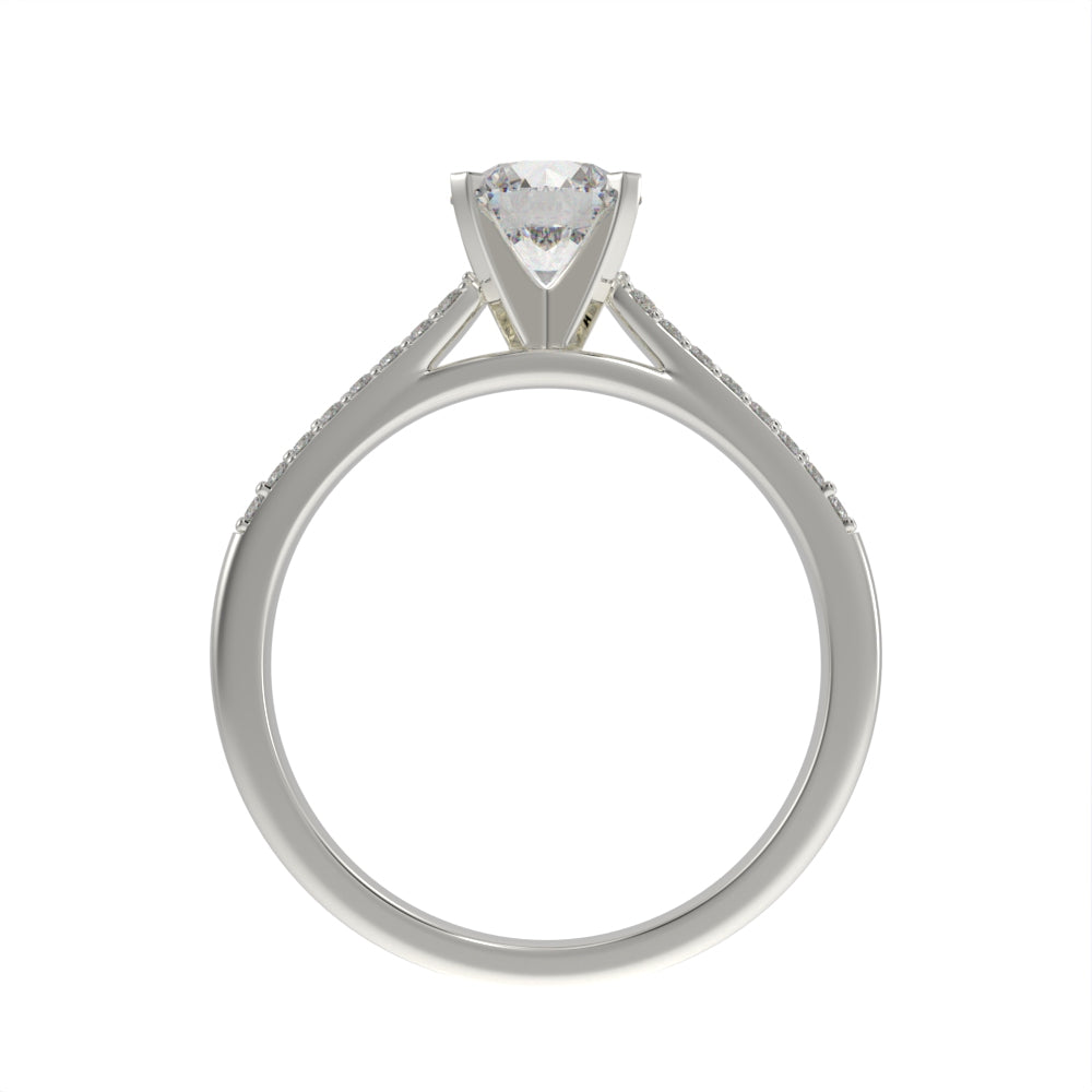 Luxe cathedral pave ring