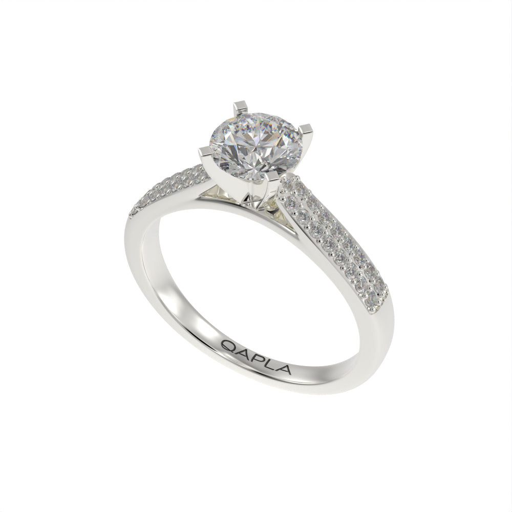 Luxe cathedral pave ring