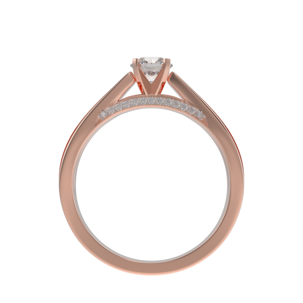Double brilliance pave ring