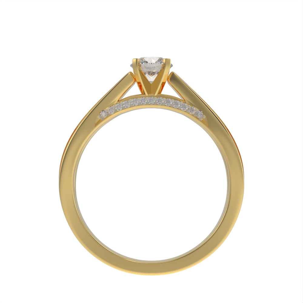 Double brilliance pave ring