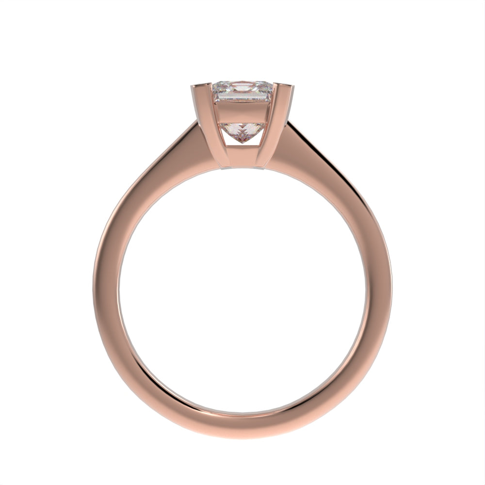 Princess elegance solitaire ring