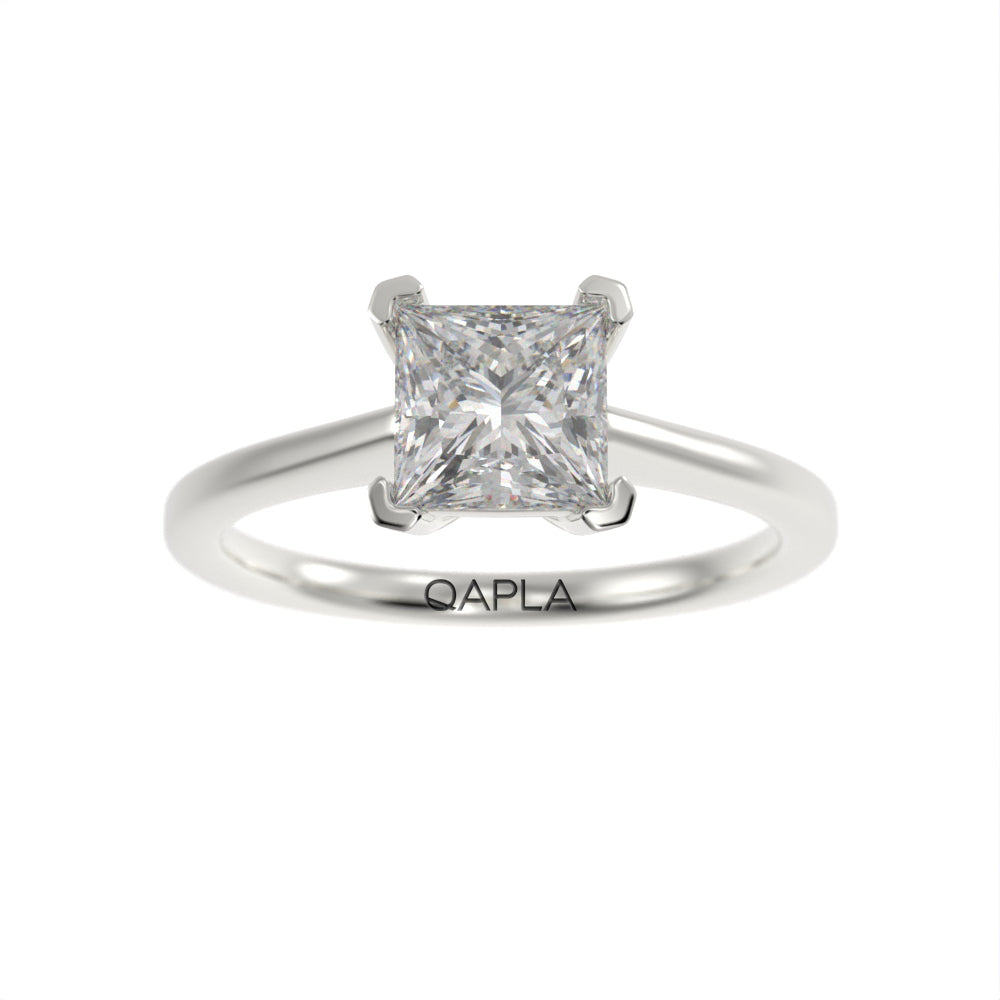 Princess elegance solitaire ring