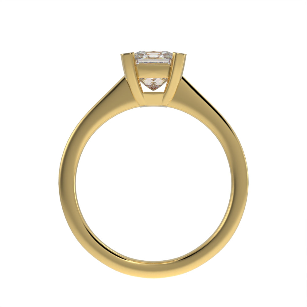 Princess elegance solitaire ring