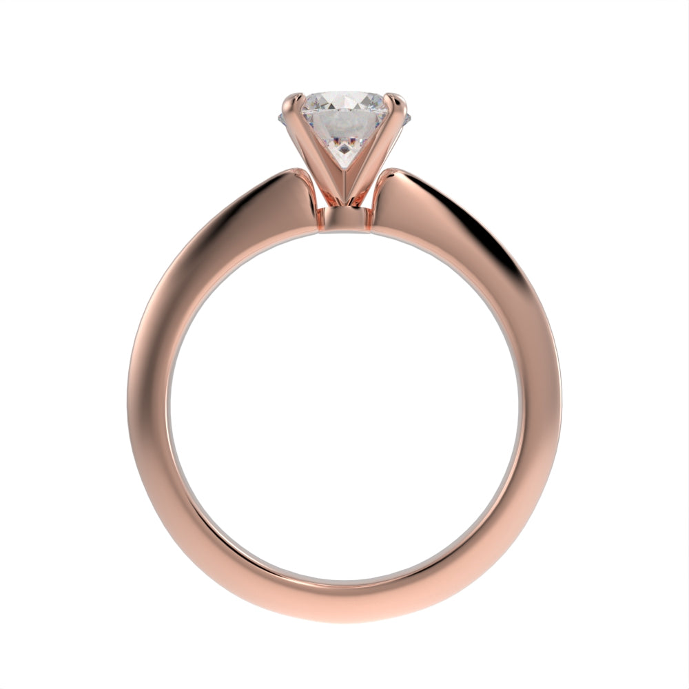 Unique brilliance solitaire ring