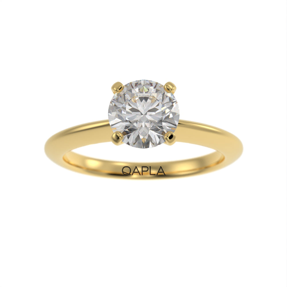 Unique brilliance solitaire ring