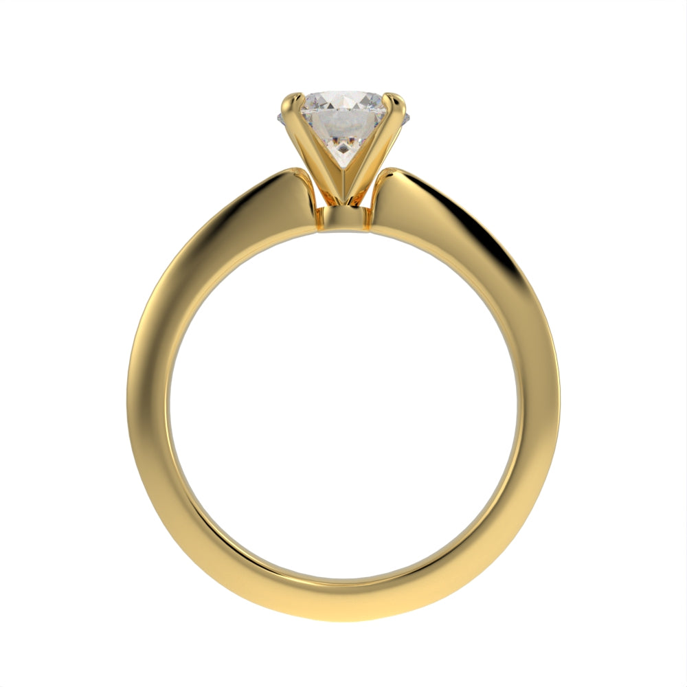 Unique brilliance solitaire ring