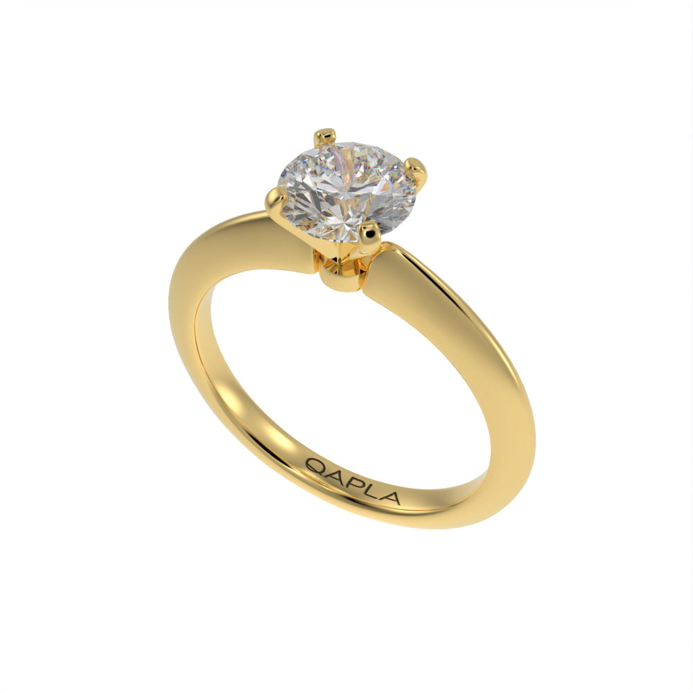 Unique brilliance solitaire ring