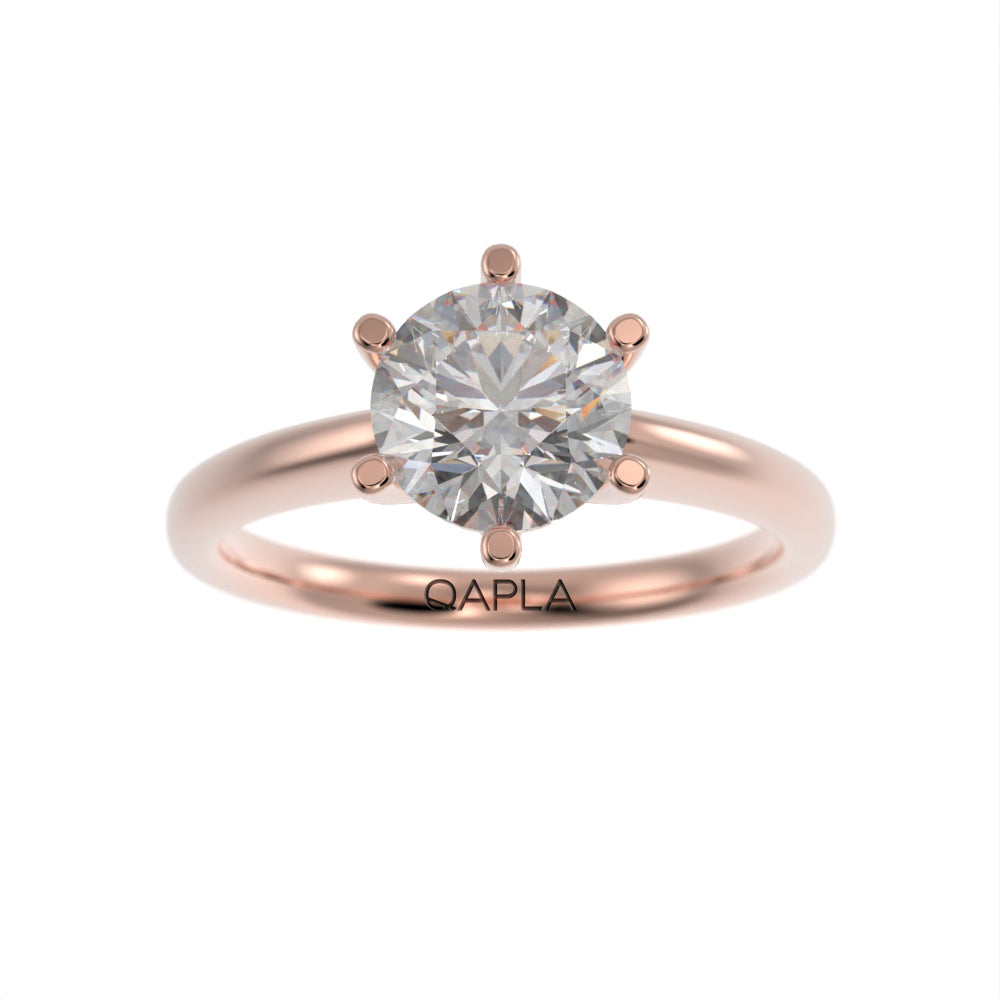 Dazzling brilliant solitaire ring