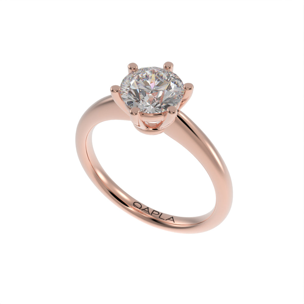 Dazzling brilliant solitaire ring