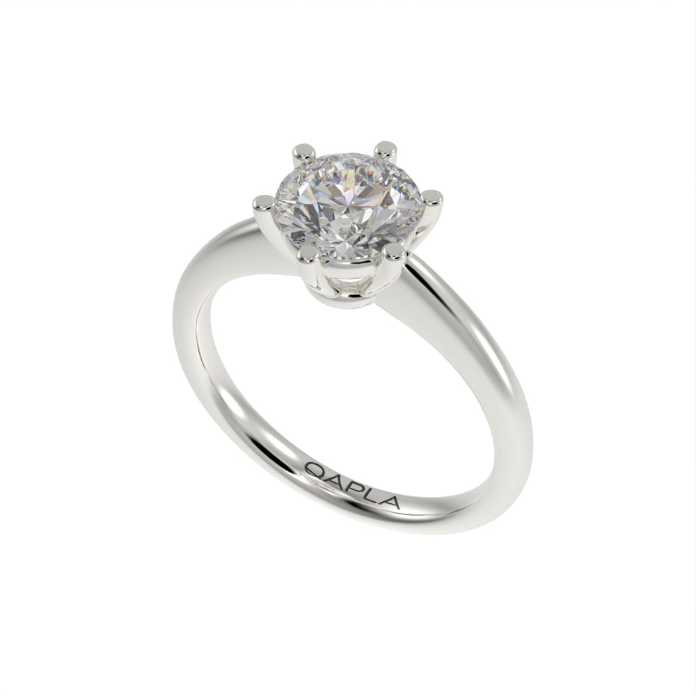 Dazzling brilliant solitaire ring