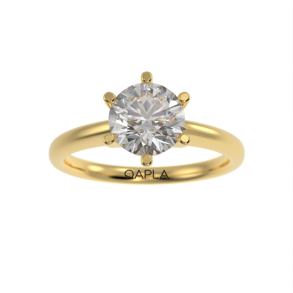Dazzling brilliant solitaire ring