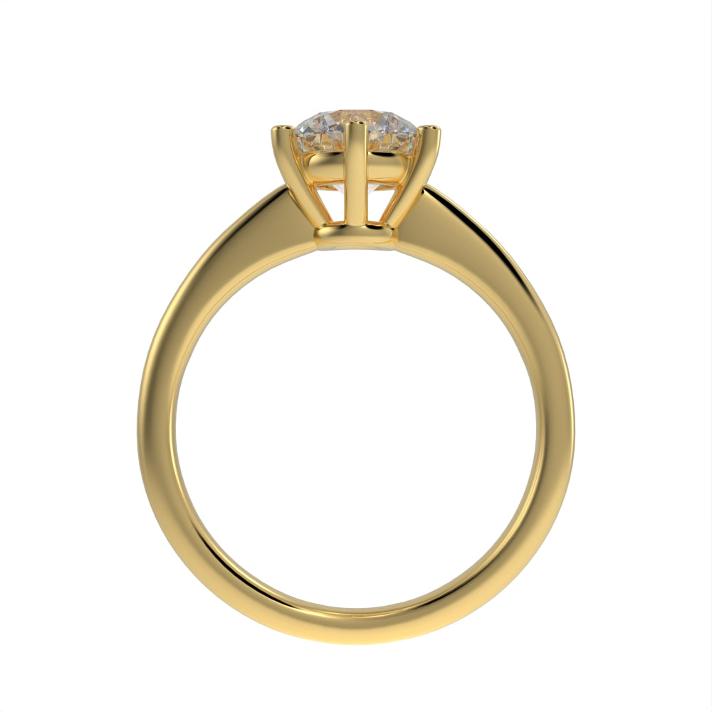 Dazzling brilliant solitaire ring