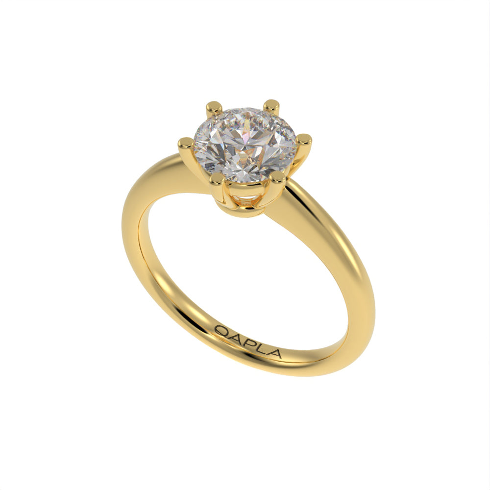Dazzling brilliant solitaire ring