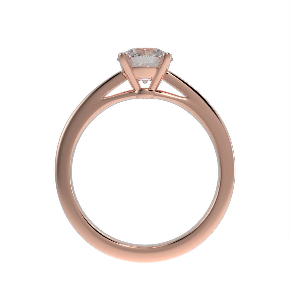 Simple brilliance solitaire ring