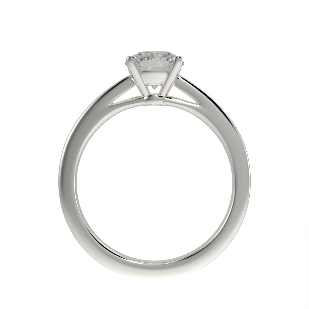 Simple brilliance solitaire ring