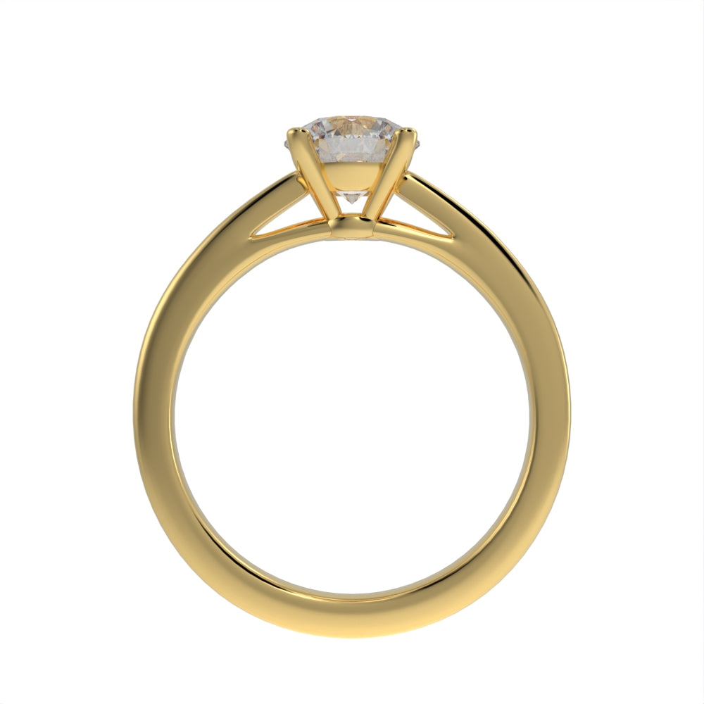 Simple brilliance solitaire ring