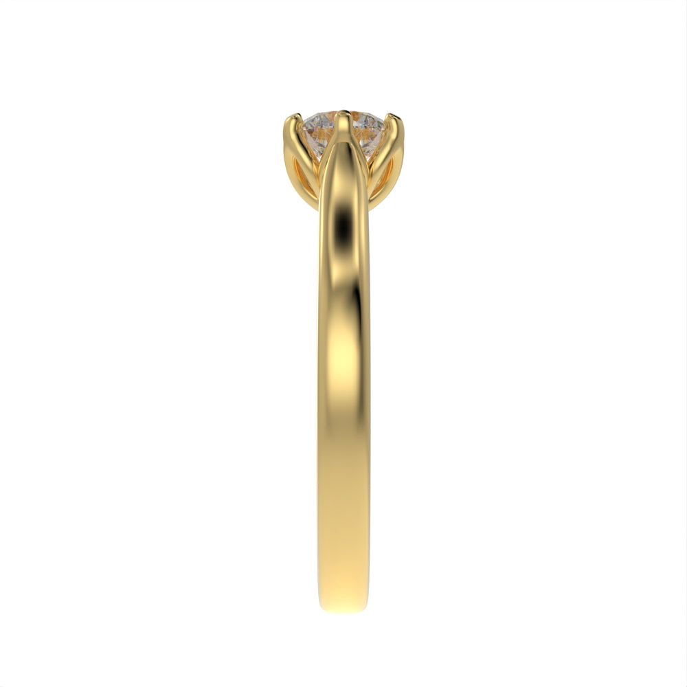 Blooming brilliance solitaire ring