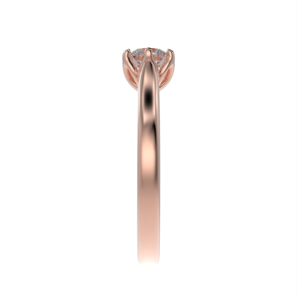 Blooming brilliance solitaire ring