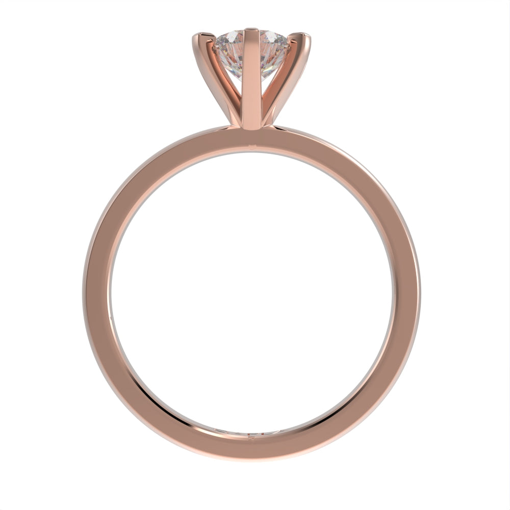 Solitaire engagement ring