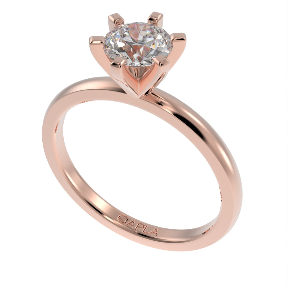 Solitaire engagement ring