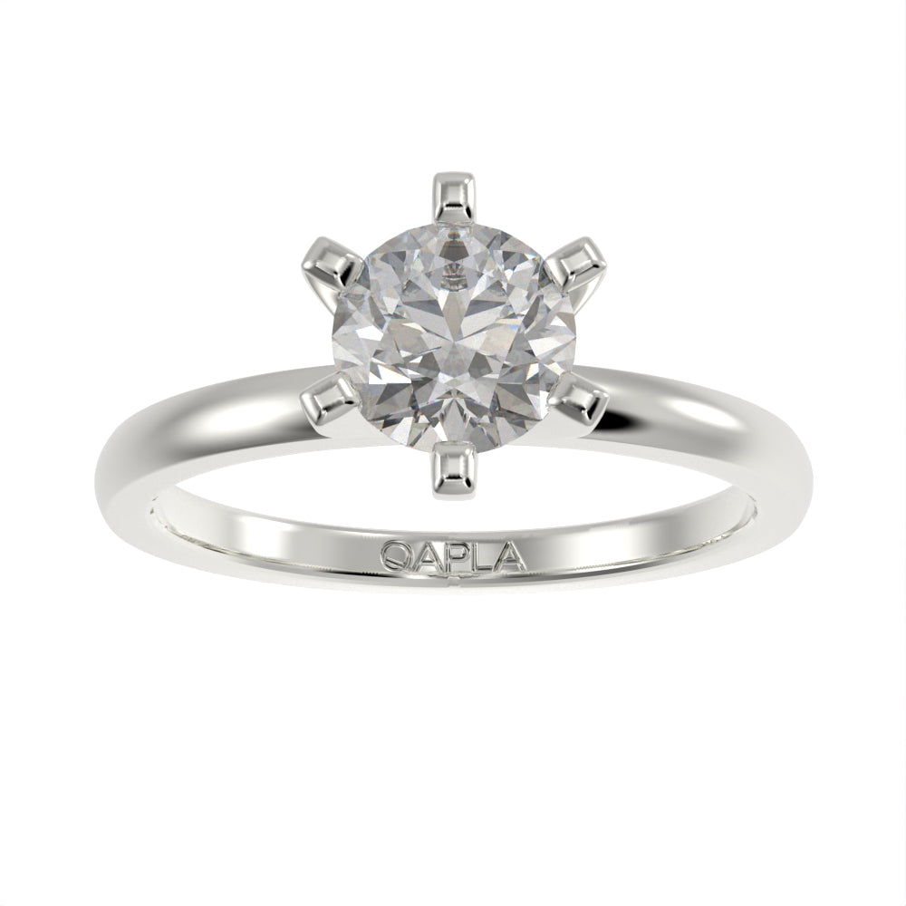 Solitaire engagement ring