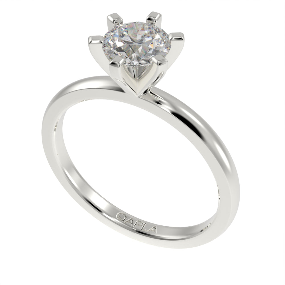 Solitaire engagement ring
