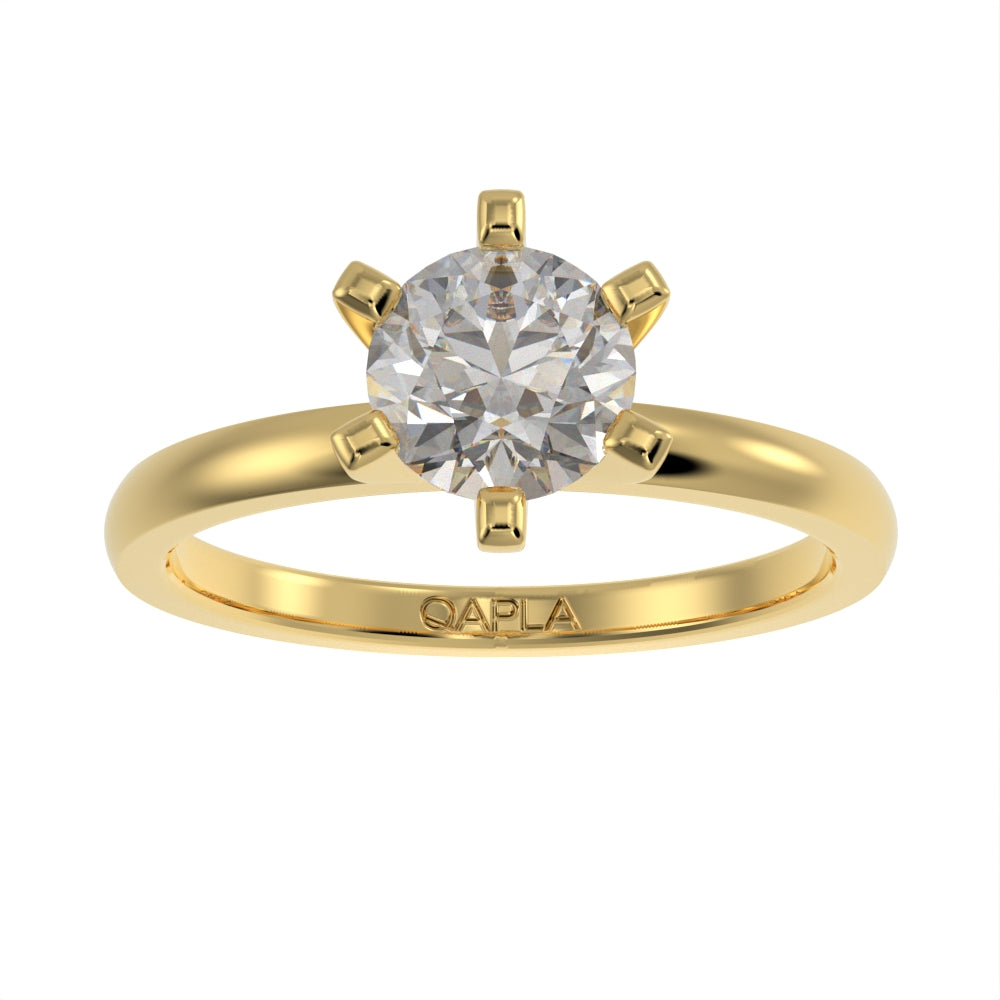 Solitaire engagement ring
