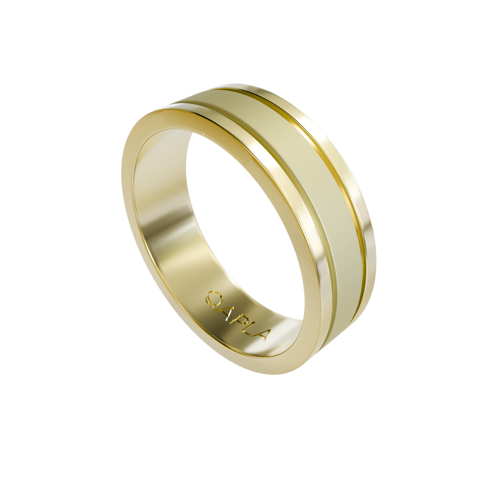 Twin Line Center Matte Band