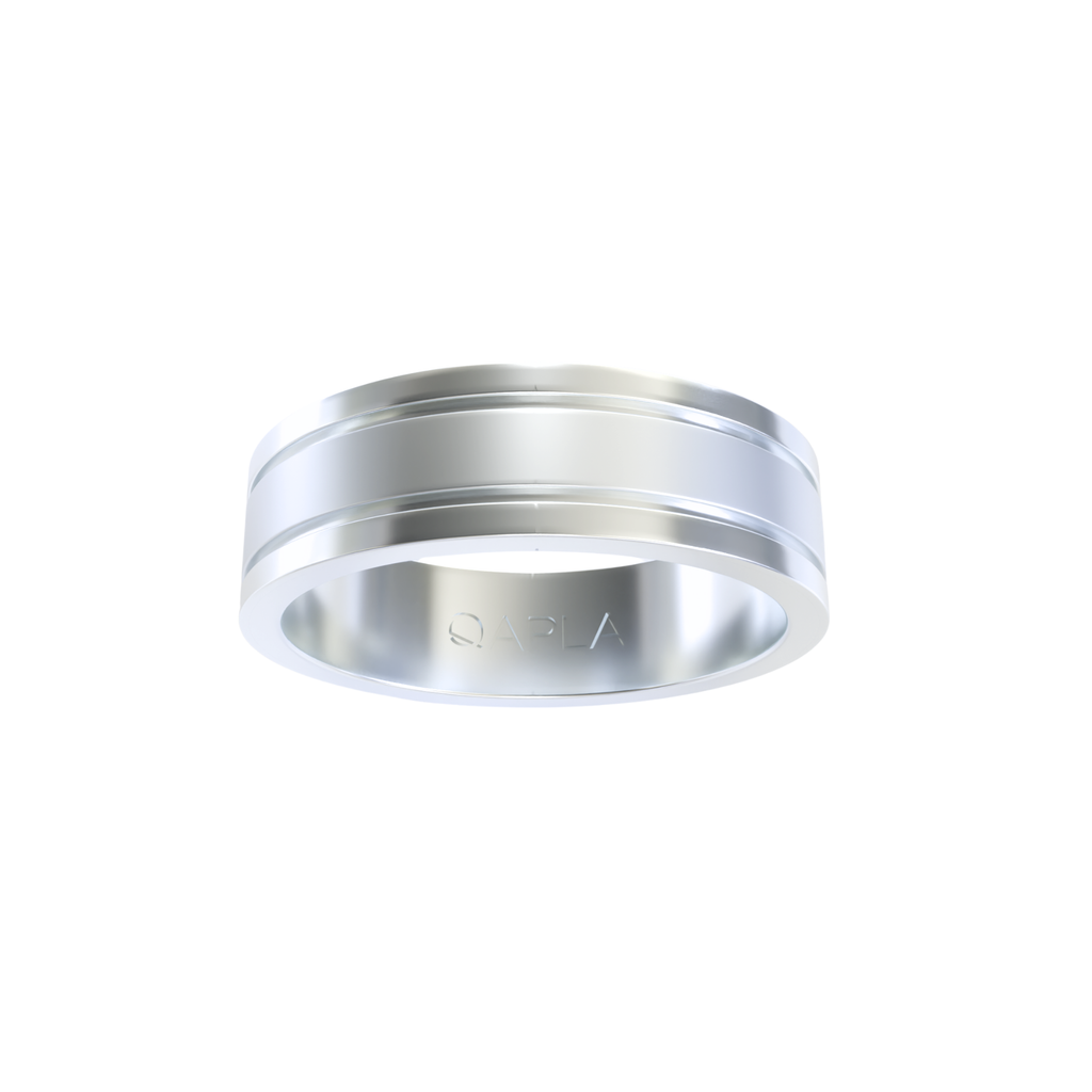Twin Line Center Matte Band