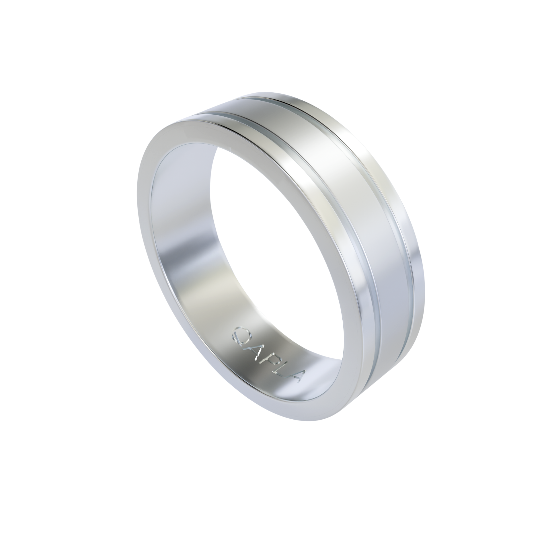Twin Line Center Matte Band