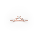 5 Stones Wedding Band Oro Rosa