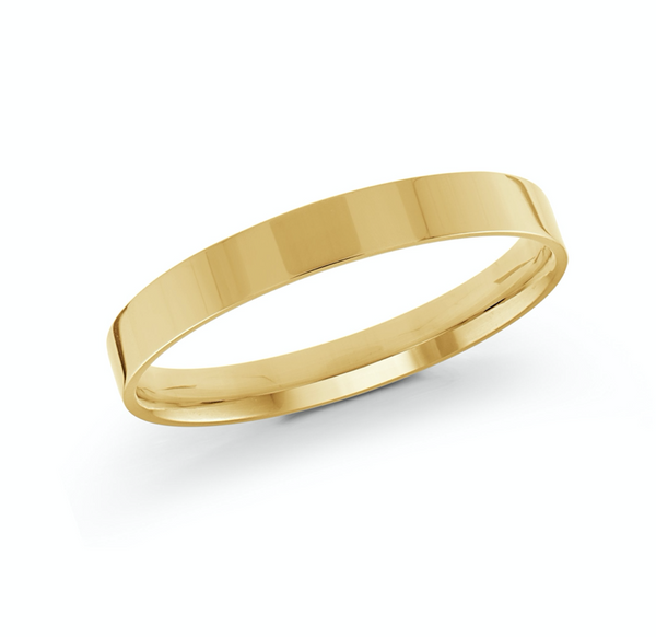 Simple Wedding Band 3mm Oro Amarillo