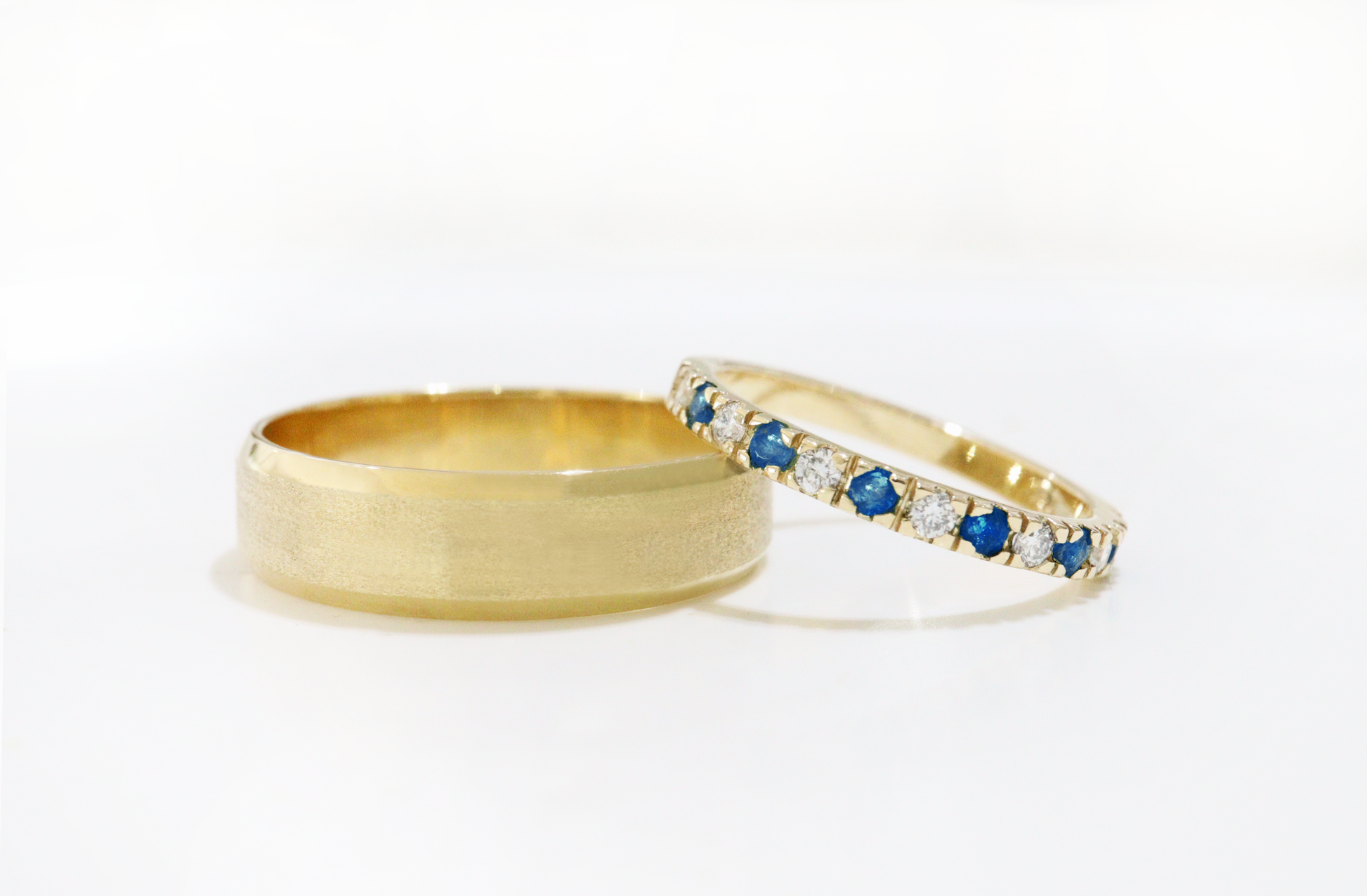 Yellow Gold Sapphire Set