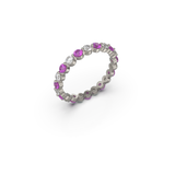 Full Eternity Floating Pink Sapphire