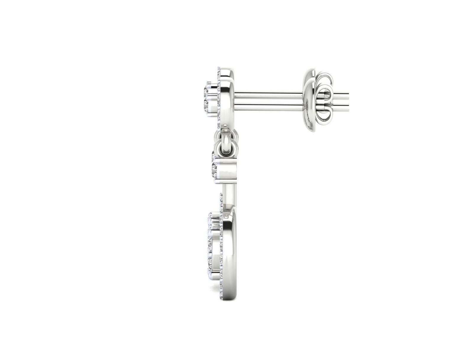Round Drop Earrings
