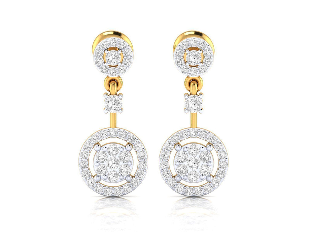 Round Drop Earrings
