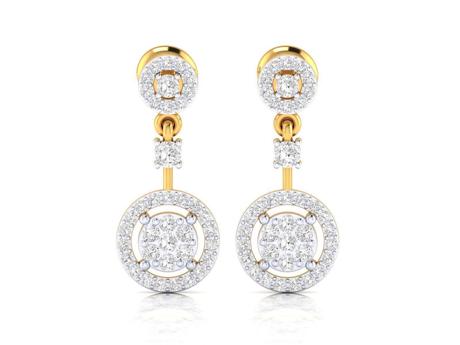 Round Drop Earrings