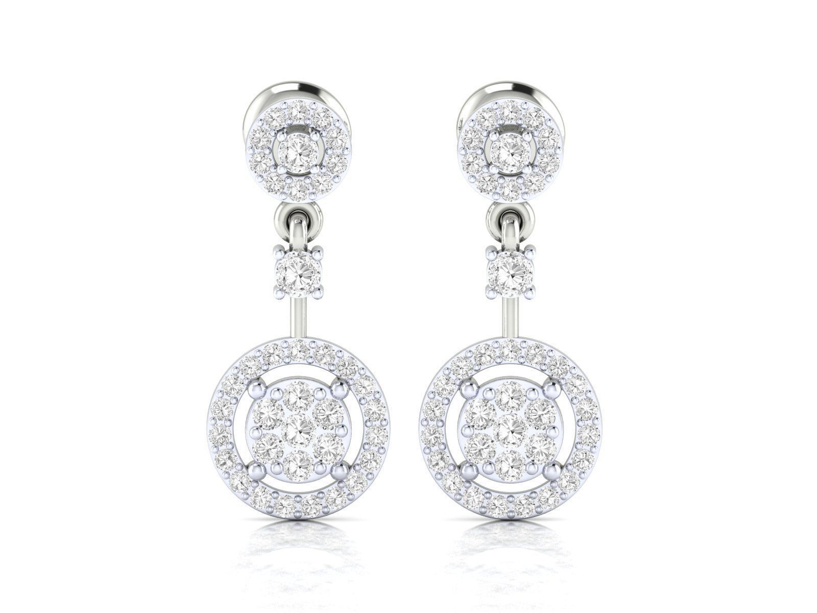 Round Drop Earrings