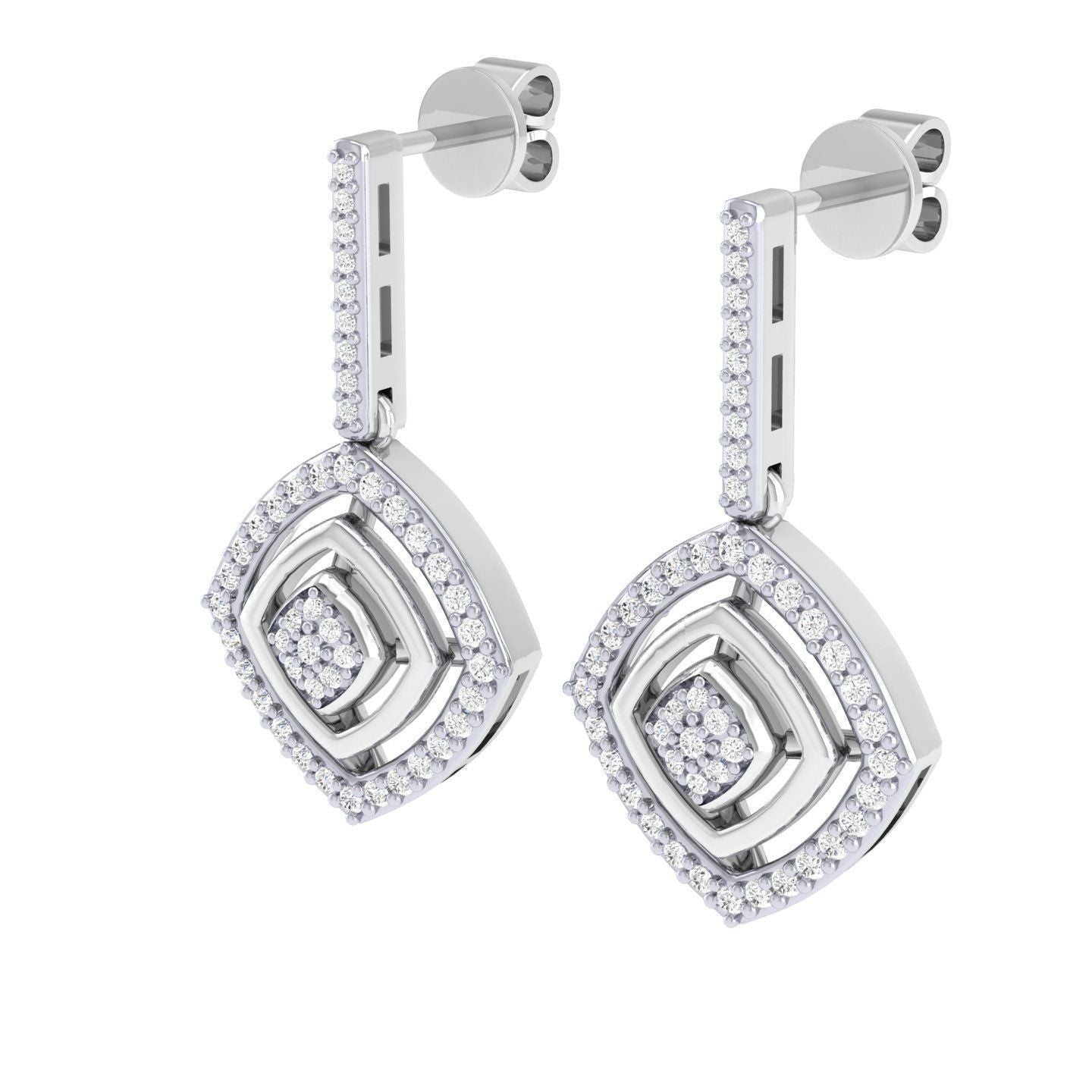 Square Drop Earrings